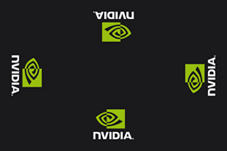 Nappe publicitaire maille brillante nvidia