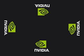 Nappe publicitaire maille brillante nvidia